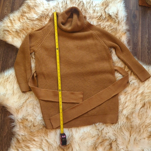 Lulus Cold Shoulder Brown Sweater Dress Size Medium - Picture 7 of 12